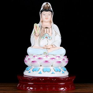 佛像神像莲花底座陶瓷木质树脂莲花座福字椭圆圆形观音菩萨佛座