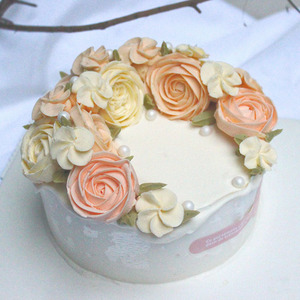 奶油水果生日裱花蛋糕千层私房创意个性定制新鲜diy杭州同城配送