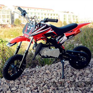 新款49cc二冲小高赛儿童迷你越野车小型摩托车电动玩具山地车烧油