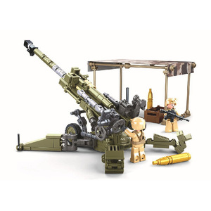 榴弹火炮M777轻型陆战大炮弹现代陆军拼装积木军事模型男孩玩具