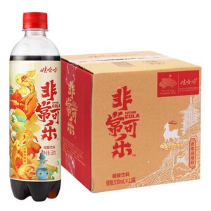 娃哈哈非常可乐530ml*12瓶装国潮碳酸饮料哇哈哈汽水非常柠檬整箱