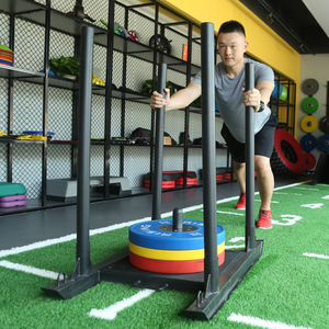 健身雪撬负重爆发力训练健身房推雪橇跑步负重阻力雪橇户外能量车