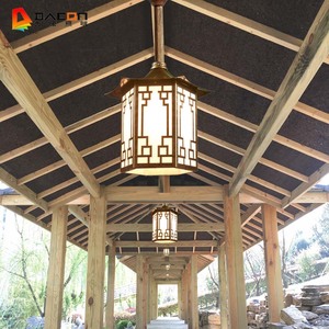 户外亭子吊灯室外防水凉亭吸顶灯新中式阳光房阳台别墅门厅专用灯
