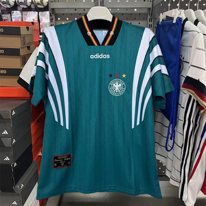 1996欧洲杯德国队复刻客场球衣18号克林斯曼穆勒短袖复古足球服
