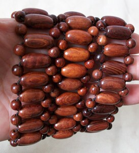 做工不错白酸枝手串珠顺纹 精工手链似海南黄花梨佛珠 女款个性风