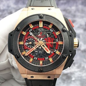 宇舶王者至尊716.om.1129.rx.man11曼联红魔限量玫瑰金日历计时