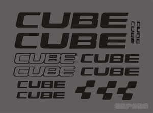 cube自行车贴纸 公路车山地车车架贴个性车架贴纸 反光贴纸