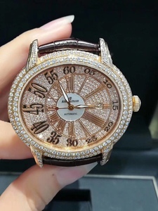 二手爱彼千禧系列 玫瑰金后镶钻满天星自动机械男表纯金折叠扣