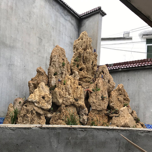 天然中大型吸水上水原石高山流水镇宅靠山石头水池花园庭院假山