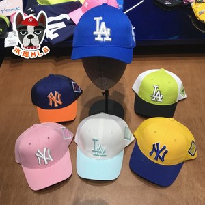 韩国MLB儿童网孔帽子NY棒球帽夏季经典款男女宝宝休闲遮阳防晒帽