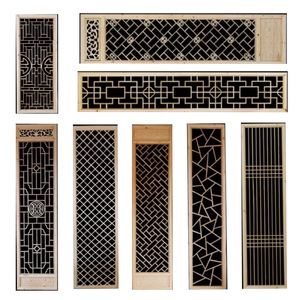 木仿古花格中式实木隔断万字格镂空窗格栅子窗户窗花背景墙花架门