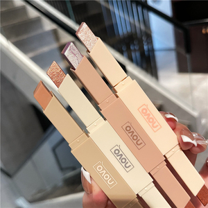 novo幻彩渐变双头懒人眼影棒双色亮晶晶闪粉眼2021新款网红大地色