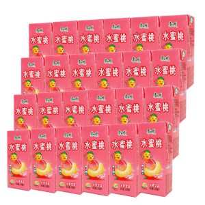 康师傅 水蜜桃汁味 水果饮品 250ml*24瓶整箱纯果乐果汁果味饮料