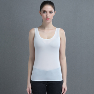 夏季透视吊带背心超薄打底衫女士无袖性感冰丝内搭透明修身上衣