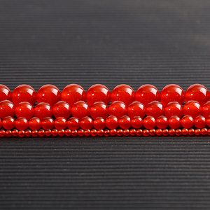 天然红玛瑙珠子散珠diy手工编织水晶手链项链串珠首饰品材料配珠