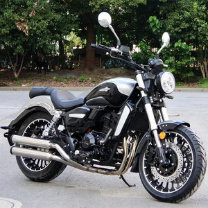 摩托车复古机车全新ur美式巡航太子双缸水冷400cc燃油整车可上牌