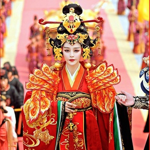 女装 女式民族服装 汉服/禅茶服/禅舞服 武则天古装宫廷