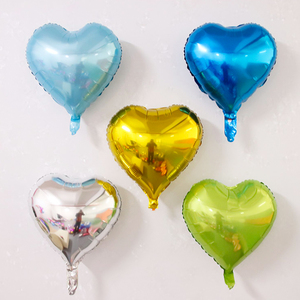 18寸爱心铝膜气球国庆中秋节装饰气球商场珠宝店铺搞活动氛围布置