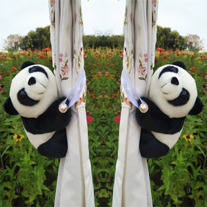 熊猫款窗帘绑带创意卡通公仔可爱简约
