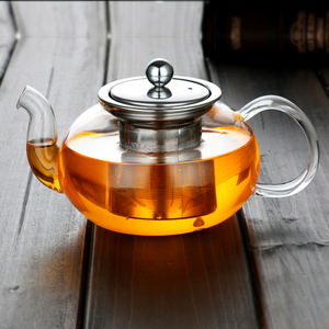 好小伙耐热玻璃功夫茶具套装加厚不锈钢茶漏过滤内胆花红茶壶特价