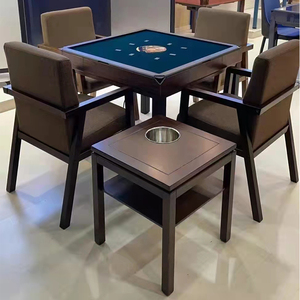 原装正品三友麻将机茶几茶水架茶水台实木新中式轻奢酒店棋牌茶楼