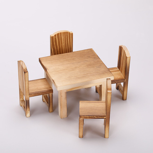 迷你厨房一桌四椅儿童小朋友过家家玩具迷你小厨房木制品桌子凳子