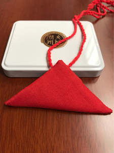 老爷符袋三角形护身符袋平安符袋福袋胎毛发宝宝手工定制红色