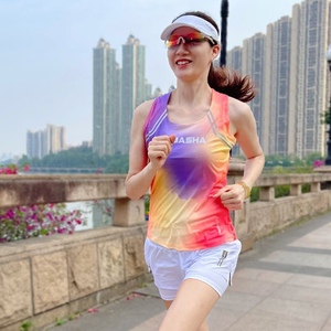 无袖T桖训练运动速干透气背心女夏季新款马拉松健身跑步外穿上衣
