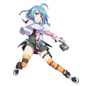 定制假发套cosplay 蓝色 呆毛  学战都市里的沙沙宫纱夜 动漫假毛