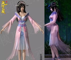 游戏假发cosplay 天行九歌 cos 赤练 红莲公主  定做假毛