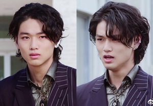 定制假发套cosplay假面骑士01 cos西装迅帅气蓬松卷短男棕色假毛