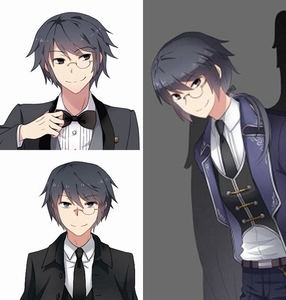 动漫假发cosplay 小绿和小蓝 cos 灰羽  一件起定做假毛