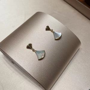 【auluauly全球购】宝格丽bvlgari diva白贝母18k金耳环耳钉
