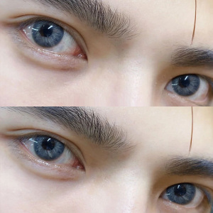 泰勒灰美瞳男自然大小直径男生蓝色带度数日抛月抛半年抛艾魅