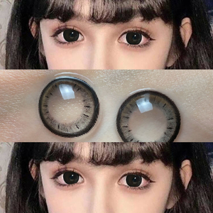 狗狗眼全黑色日常学生度数美瞳年抛大直径14.5自然款半年抛月抛tn