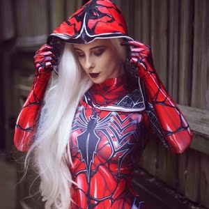 女蜘蛛侠紧身衣格温