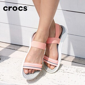 crocs卡骆驰鞋子女鞋2022夏季粉色凉鞋轻便沙滩鞋运动鞋205106