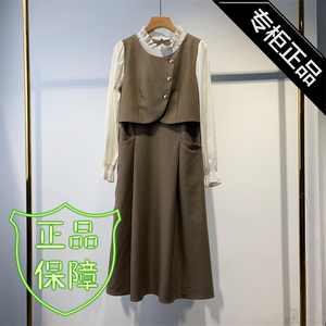小掌柜家Q262 春装新款舒适韩版复古港式品质连衣裙2024减龄