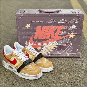 nike air force1 af1火星宇航员太空刮刮乐锁扣球鞋定制 custom