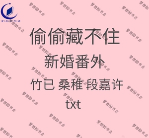 偷偷藏不住 新婚番外 竹已 桑稚 段嘉许电子书 txt