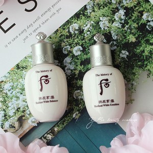 韩国whoo后雪美白水乳中样美白祛斑提亮肤色淡化痘印补水保湿滋润