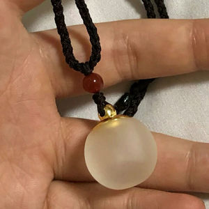 开光磨砂小玻璃瓶空心吊坠.护身符挂件舍利子项链可打开可装东西