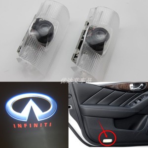 适用英菲尼迪Q50L/QX50/Q70L/QX60/G25/JX35门灯改装镭射灯车门灯