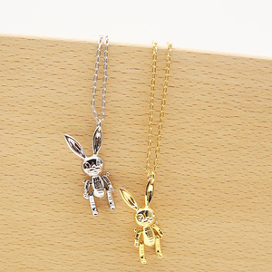ambush长耳兔子玩偶项链925纯银毛衣链吊坠潮男女个性嘻哈ins超火