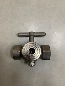 4分不锈钢高压压力表三通旋塞阀高温锅炉蒸汽带排气孔1/2 m20*1.