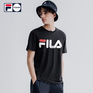 fila fusion斐乐男子短袖t恤2021年夏季新款休闲上衣打底针织短t