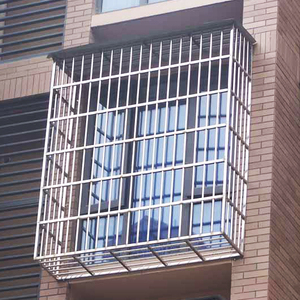 广州上门定制304不锈钢防盗网316防护栏飘窗防盗窗铝合金封阳台