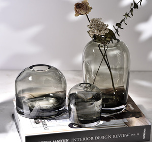 简生活 艺术花瓶 创意INS玻璃花器客厅餐桌家居家鲜花插花瓶工艺