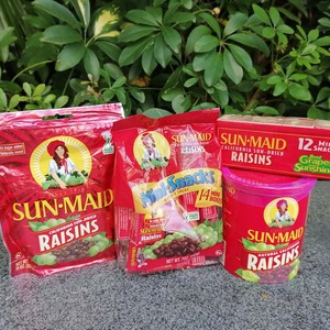 Sun Maid Raisins美国加州进口宝宝零食小吃阳光少女无籽葡萄干