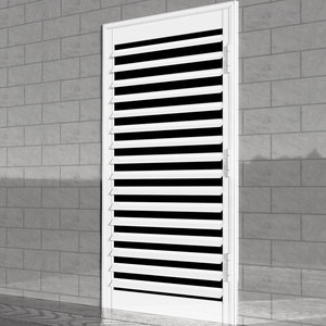 室内门通风透气百叶门烤漆平开黑白色客厅阳台装饰隔断定制卫生间